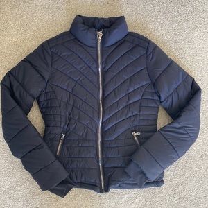 Navy Puffer Jacket NWOT